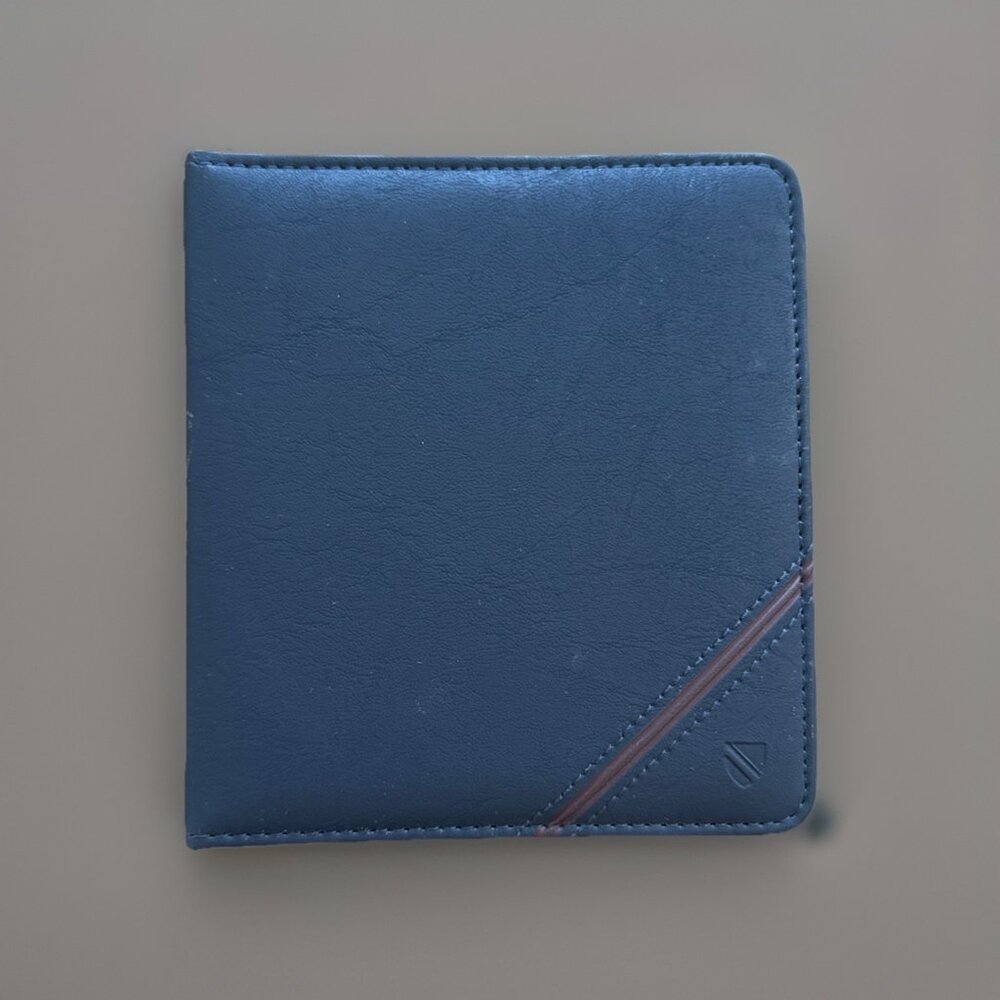 Mead Cambridge 1995 Vintage Professional Address Book Faux Leather Navy Blue New